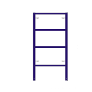 Sistema de andaime de estrutura de escada de 2 pés por 6 pés 4 polegadas com bloqueio de queda
